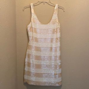 AIDAN MATTOX sequin mini dress